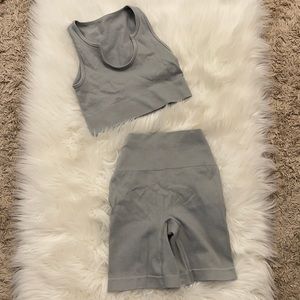 2 piece shorts & top gym set